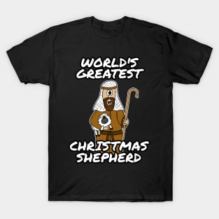 World's Greatest Christmas Shepherd Church Nativity Funny T-Shirt